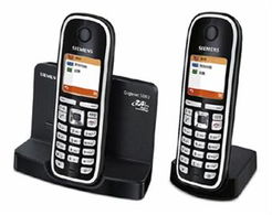 西門子S880無繩電話機套裝 黑白雙色經(jīng)典，高效辦公首選